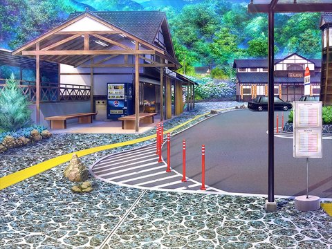 Encounter at a hot spring station